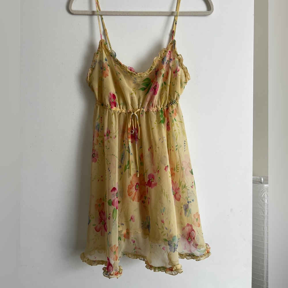 Victoria's Secret Yellow babydoll slip dress